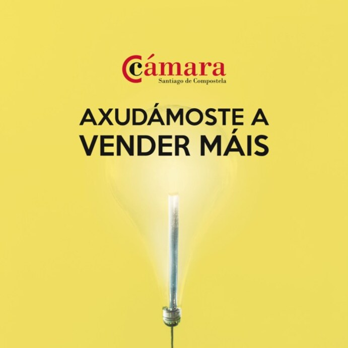 Post «Axudámoste a vender máis» de la Cámara de Comercio de Compostela