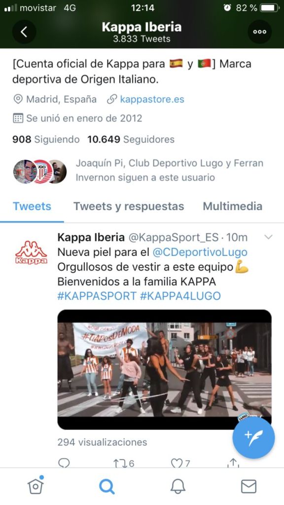 Kappa, la marca de la equipación, se suma a la conversación