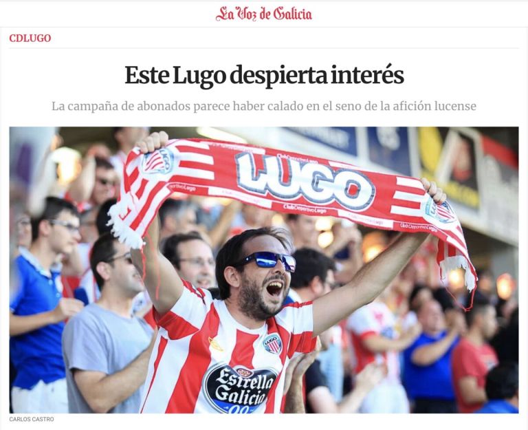 La Voz de Galicia: «Este Lugo despierta interés»
