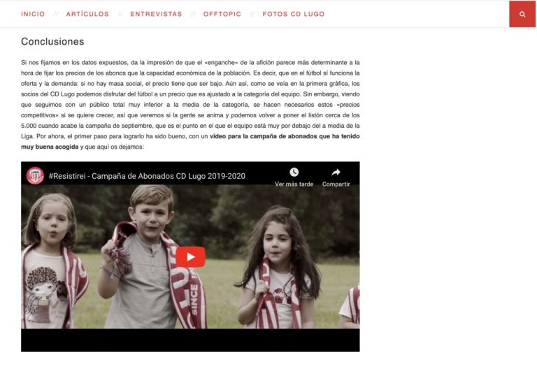 Hasta los blogs más críticos destacaron la buena acogida del vídeo