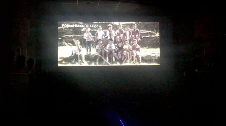 El spot se proyectó en los Cines Cristal de Lugo